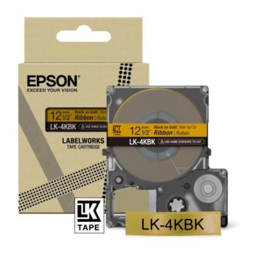 Epson Farbband schwarz / gold (C53S654001 / LK4KBK)