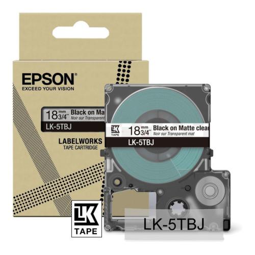 Epson Etiketten schwarz / transparent (C53S672066 / LK5TBJ)