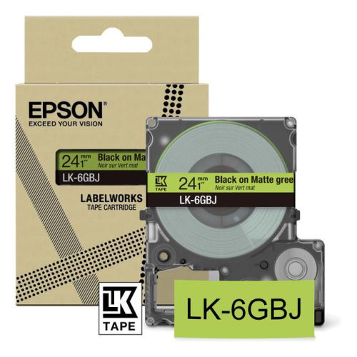 Epson Etiketten schwarz / transparent (C53S672079 / LK6GBJ)