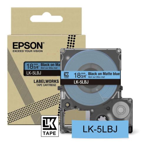 Epson Etiketten schwarz / blau (C53S672081 / LK5LBJ)