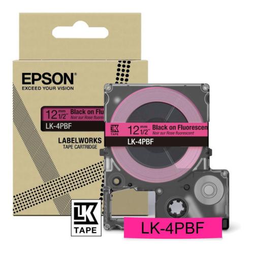 Epson Etiketten black/Rosa (C53S672100 / LK4PBF)