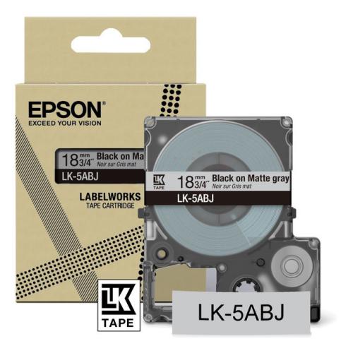 Epson Etiketten schwarz / grau (C53S672087 / LK5ABJ)
