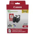 Canon Druckerpatrone / Fotopapier schwarz / Farbe (6204C005 / PG585XLCL586XL) (Doppelpack, Multipack, hohe Kapazität)